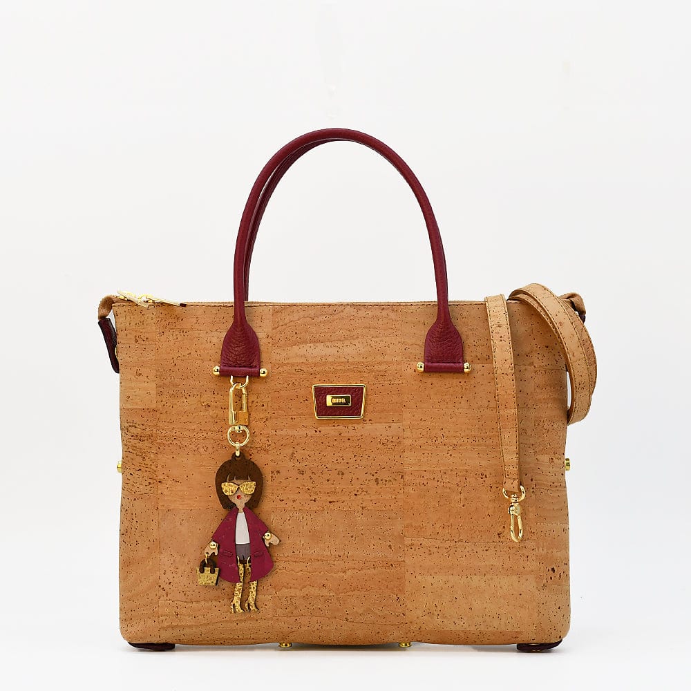 Sac panier en liège Doré et Rouge I Liège du Portugal Sac en liège