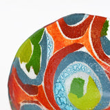 Saladier en verre fusionné - Design abstrait | Portugal Saladier en verre "Marinha Grande" - 28cm