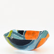 Saladier en verre fusionné - Design abstrait | Portugal Saladier en verre "Marinha Grande" - 28cm