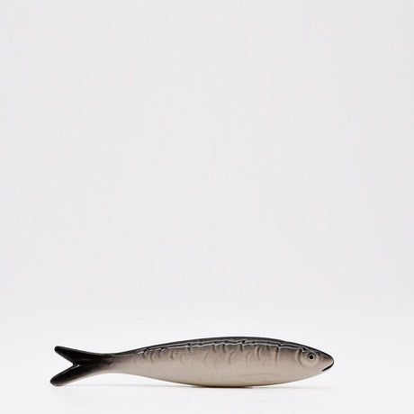 Sardine Décorative en Céramique avec Motifs Portugais Sardine en céramique naturaliste de Caldas da Rainha