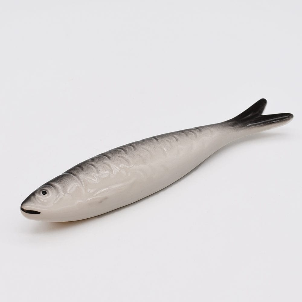 Sardine Décorative en Céramique avec Motifs Portugais Sardine en céramique naturaliste de Caldas da Rainha