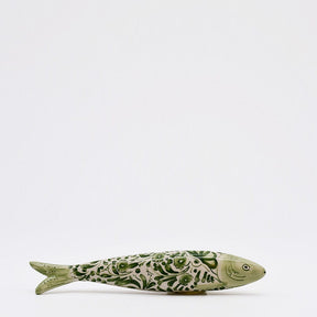 Sardine décorative verte en céramique de Coimbra Sardine décorative en céramique de Coimbra