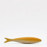 Sardine jaune et blanche en céramique portugaise Sardine en céramique de Caldas da Rainha - Jaune