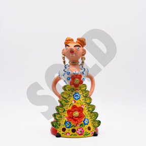 Statuette en terre cuite Boneca Minhota I Art naïf portugais Boneca Minhota 30cm - Prazeres Côta