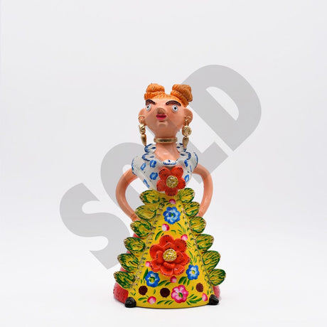 Statuette en terre cuite Boneca Minhota I Art naïf portugais Boneca Minhota 30cm - Prazeres Côta
