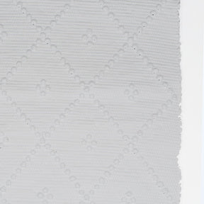 Tapis coton 150x60cm Bleu I Tapis artisanal Portugais Tapis de salle de bains 60x40cm - 5 couleurs Blanc