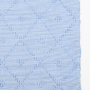 Tapis coton 150x60cm Bleu I Tapis artisanal Portugais Tapis de salle de bains 60x40cm - 5 couleurs Bleu