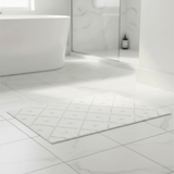Tapis de salle de bain portugais blanc 60x40cm Tapis de salle de bain 60x40 - Blanc