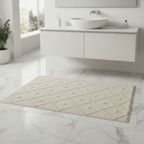 Tapis de salle de bains portugais Blanc cassé I 100x50cm Tapis de salle de bain 100x50 - Blanc cassé