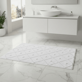Tapis de salle de bains portugais Blanc I 100x50cm Tapis de salle de bain 100x50 - Blanc