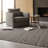 Tapis gris en fibres mélangées I Fabrication artisanale portugaise Tapis en fibres mélangées - Gris