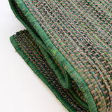 Tapis vert en fibres mélangées I Fabrication artisanale portugaise Tapis en fibres mélangées - Vert