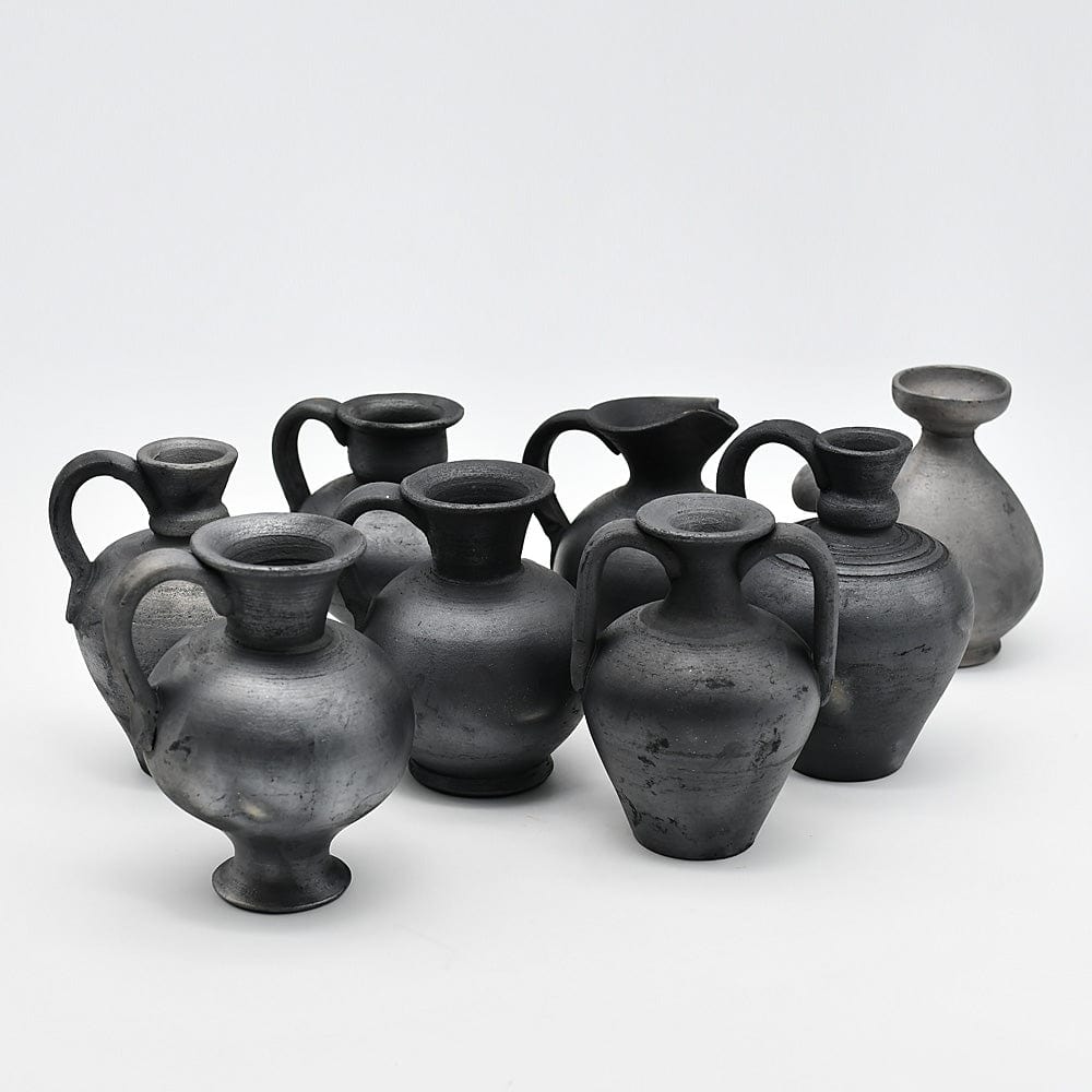 Tasse en Poterie noire de Bisalhães I Artisanat portugais Pot en terre cuite noire de Bisalhães - 9cm