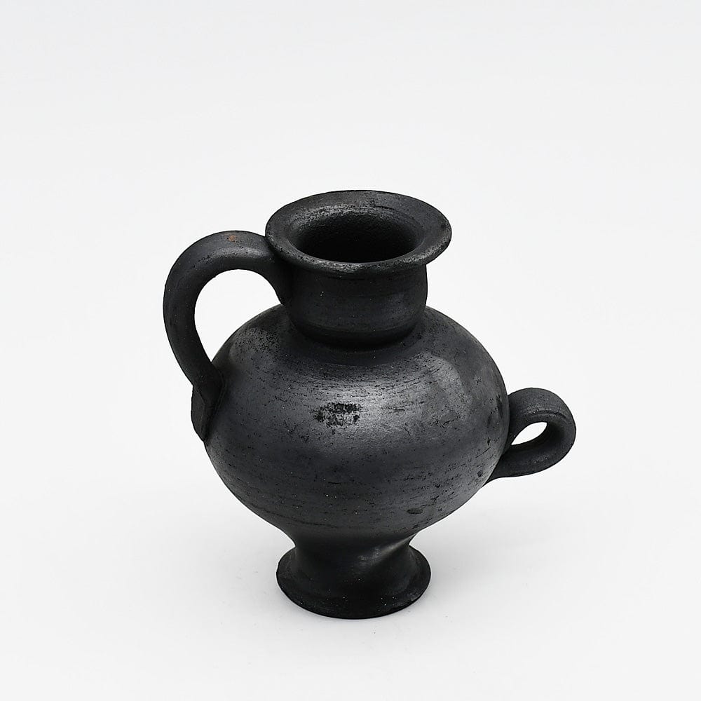 Tasse en Poterie noire de Bisalhães I Artisanat portugais Pot en terre cuite noire de Bisalhães - 9cm