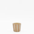 Tasse espresso Costa Nova artisanale marron peinte main Tasse à espresso rayée "Costa Nova Mar" - Moka