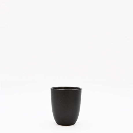 Tasse espresso en grès noire 7cl – Tasse café artisanale portugaise Tasse à espresso - Noir