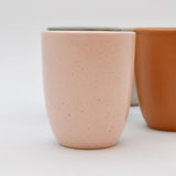 Tasse espresso en grès rose 7cl – Tasse café artisanale portugaise Tasse à espresso - Rose
