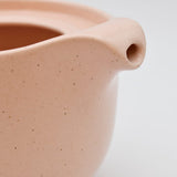 Théière en grès blanc mat 50cl avec diffuseur Théière en grès “Pacifica" - Rose