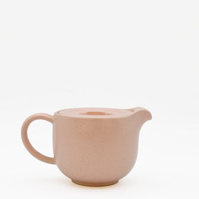Théière en grès blanc mat 50cl avec diffuseur Théière en grès “Pacifica" - Rose