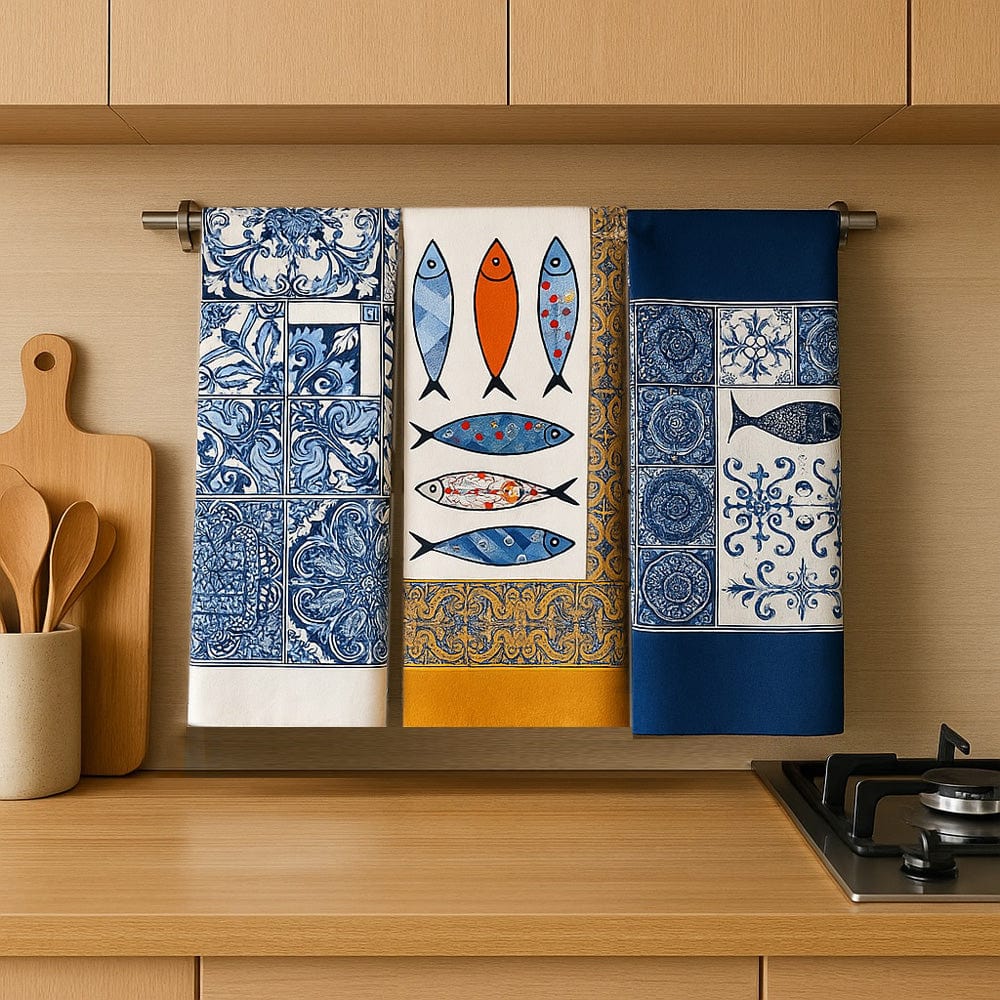 Torchon de cuisine haut de gamme Torchon de cuisine "Azulejos"
