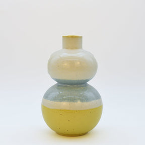 Vase inspiré des mots portugais I Céramique brillante Vase en grès "Sintonia"