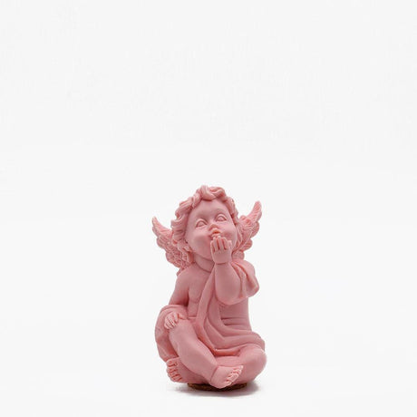 Ange décoratif parfumé en cire I Produit portugais Ange décoratif parfumé - Rose