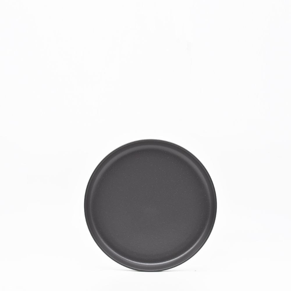 Assiette à pain en grès anthracite I Vaisselle portugaise Assiette en grès “Pacifica" Anthracite - 16cm