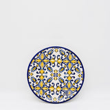 Assiette en céramique traditionnelle de Portugal  I Jaune 20cm Assiette en céramique "Tradicional" Jaune - 20 cm