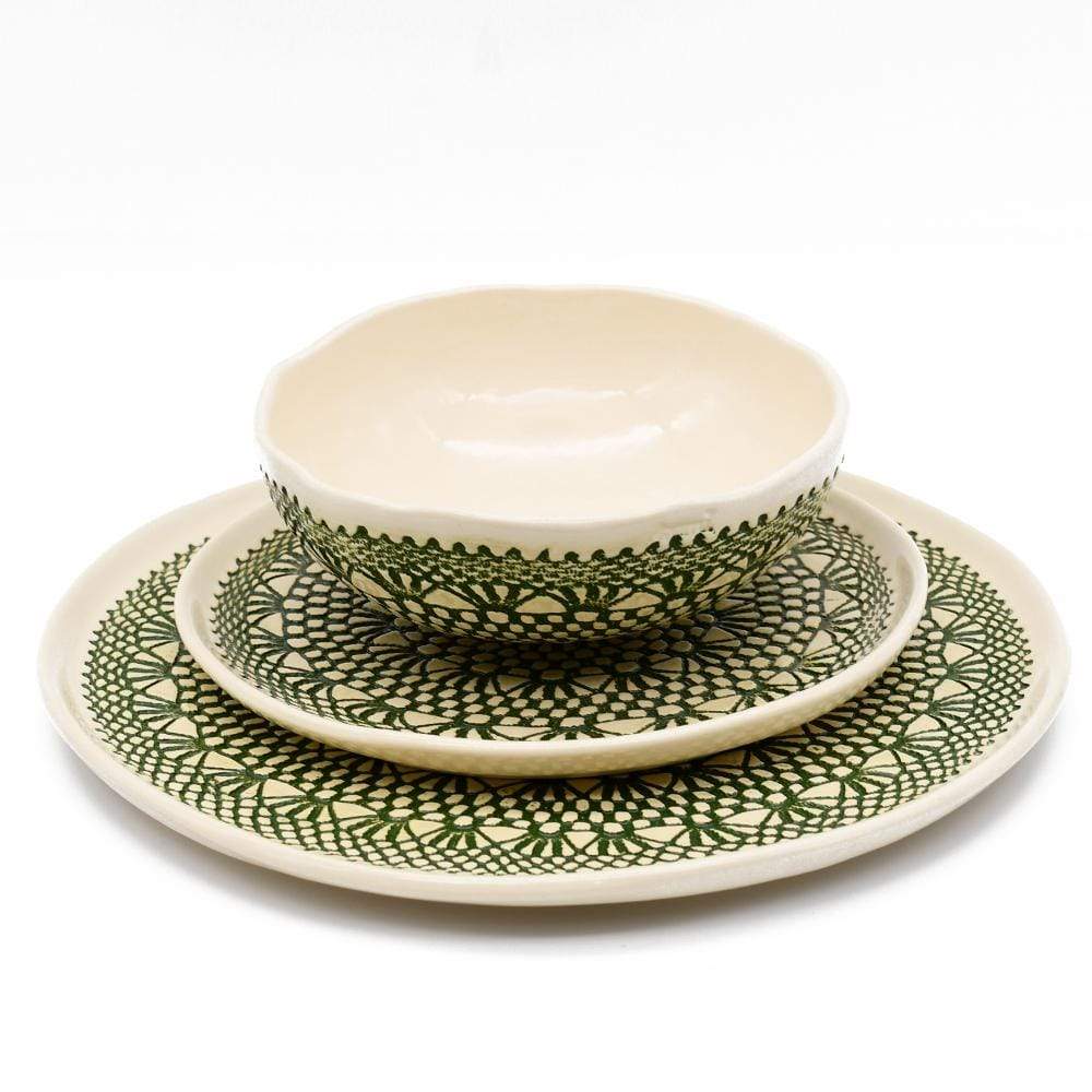 Renda I Green plate - 27cm