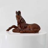 Assiette en forme de poisson I Vaisselle artisanale du Portugal Cheval en céramique - Marron