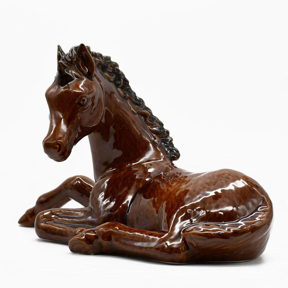 Assiette en forme de poisson I Vaisselle artisanale du Portugal Cheval en céramique - Marron