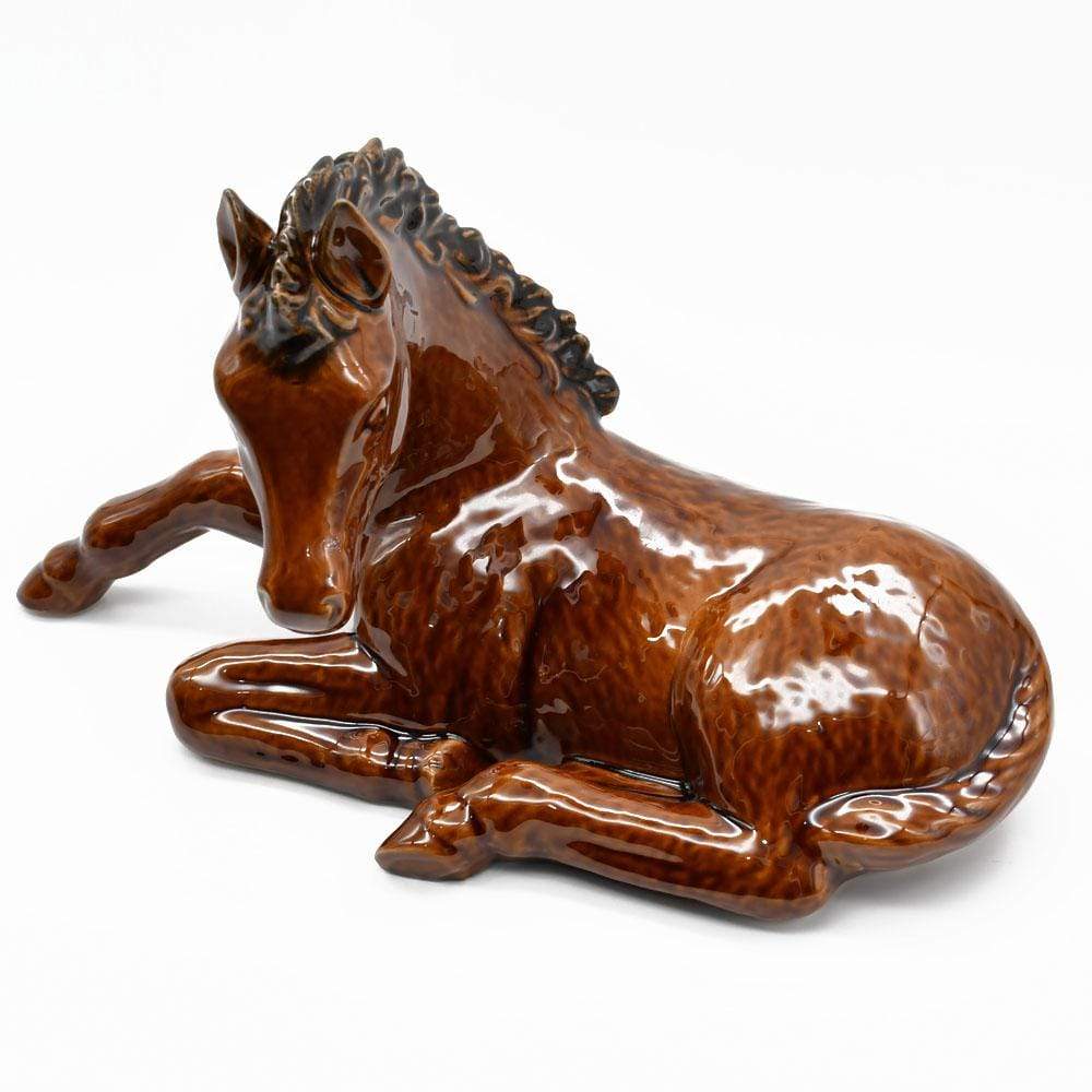 Assiette en forme de poisson I Vaisselle artisanale du Portugal Cheval en céramique - Marron