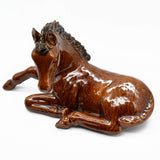 Assiette en forme de poisson I Vaisselle artisanale du Portugal Cheval en céramique - Marron