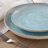 Assiette en grès bleue 28cm I Collection portugaise Fresco Assiette en grès "Fresco" 28 cm - Bleue