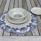 Cristal I Fine Stoneware dinner plate