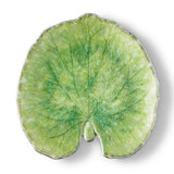 Alchemille leaf I Fine stoneware plate - Light green