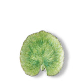 Alchemille leaf I Fine stoneware plate - Light green