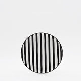 Assiette en porcelaine portugaise I Vaisselle du Portugal en ligne Assiette "Costa Nova Mar" 20cm - Noire