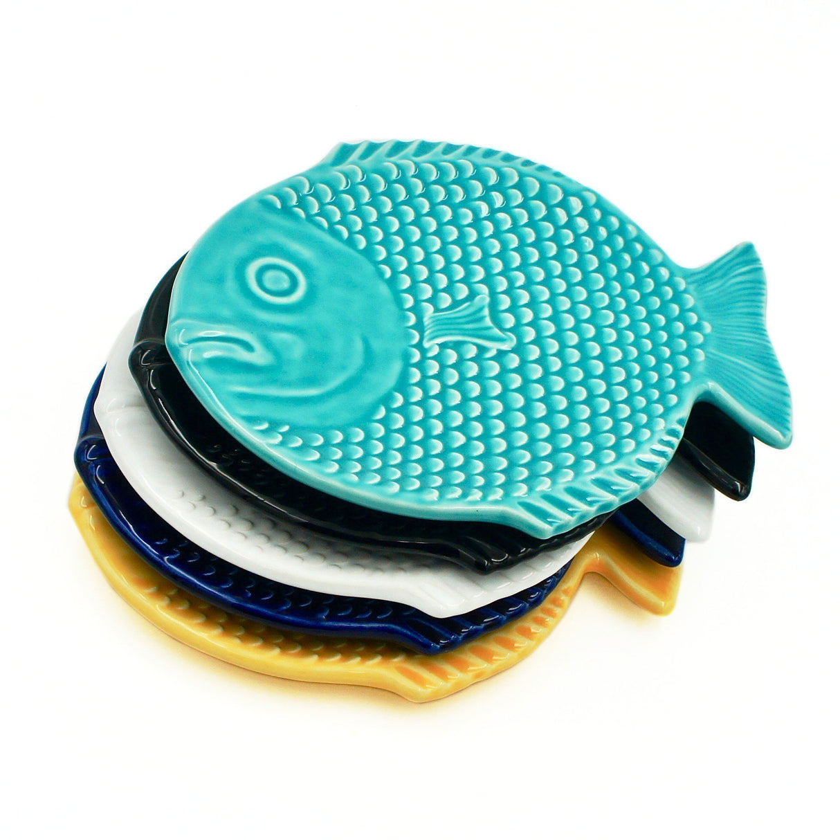 Dourada I Black ceramic plate