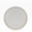 Assiette principale grise en grès 27cm I Vaisselle portugaise Assiette en grès "Ondas" 27cm - Blanche