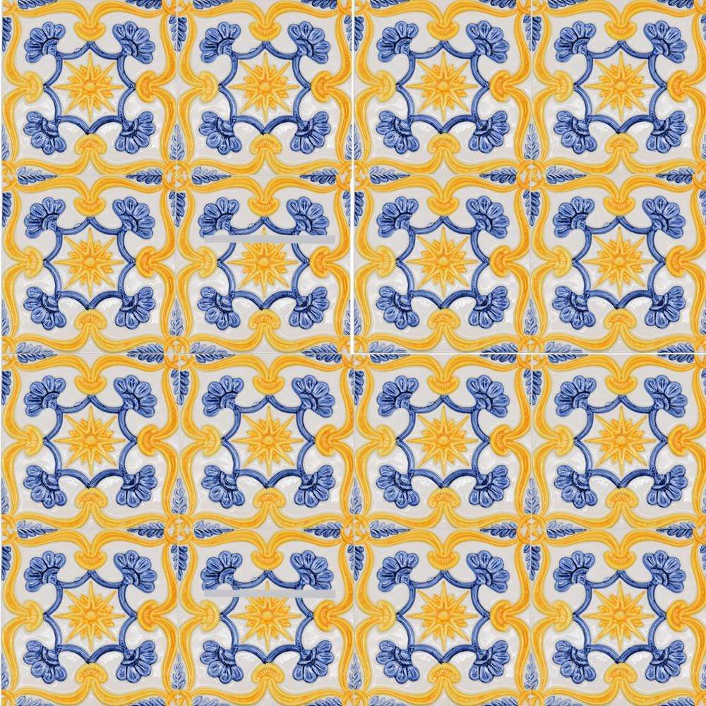 Azulejo du Portugal I Fabrication artisanale Azulejo 15x15cm