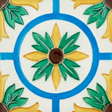 Spanish-Moorish Azulejo 5.5x5.5''