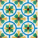 Spanish-Moorish Azulejo 5.5x5.5''