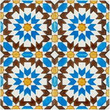 Spanish-Moorish Azulejo 5.5x5.5''