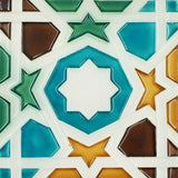 Spanish-Moorish Azulejo 8.5x8.5 cm