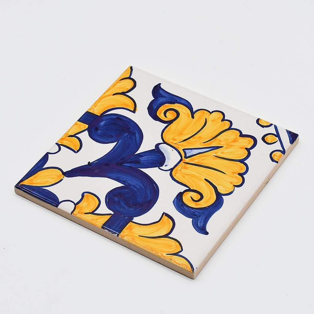 Azulejo Padrao I Azulejo portugais artisanal 14 cm Azulejo Padrão 14x14cm