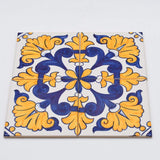 Azulejo Padrao I Azulejo portugais artisanal 14 cm Azulejo Padrão 14x14cm