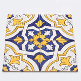 Azulejo Padrao I Azulejo portugais artisanal 14 cm Azulejo Padrão 14x14cm