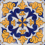 Azulejo Padrao I Azulejo portugais artisanal 14 cm Azulejo Padrão 14x14cm