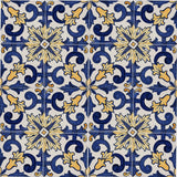 Azulejo Padrao I Azulejo portugais artisanal 14 cm Azulejo Padrão 14x14cm